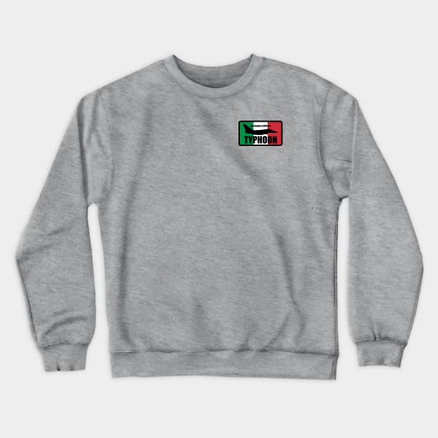 Italian Eurofighter Typhoon (Small logo) Crewneck Sweatshirt by TCP